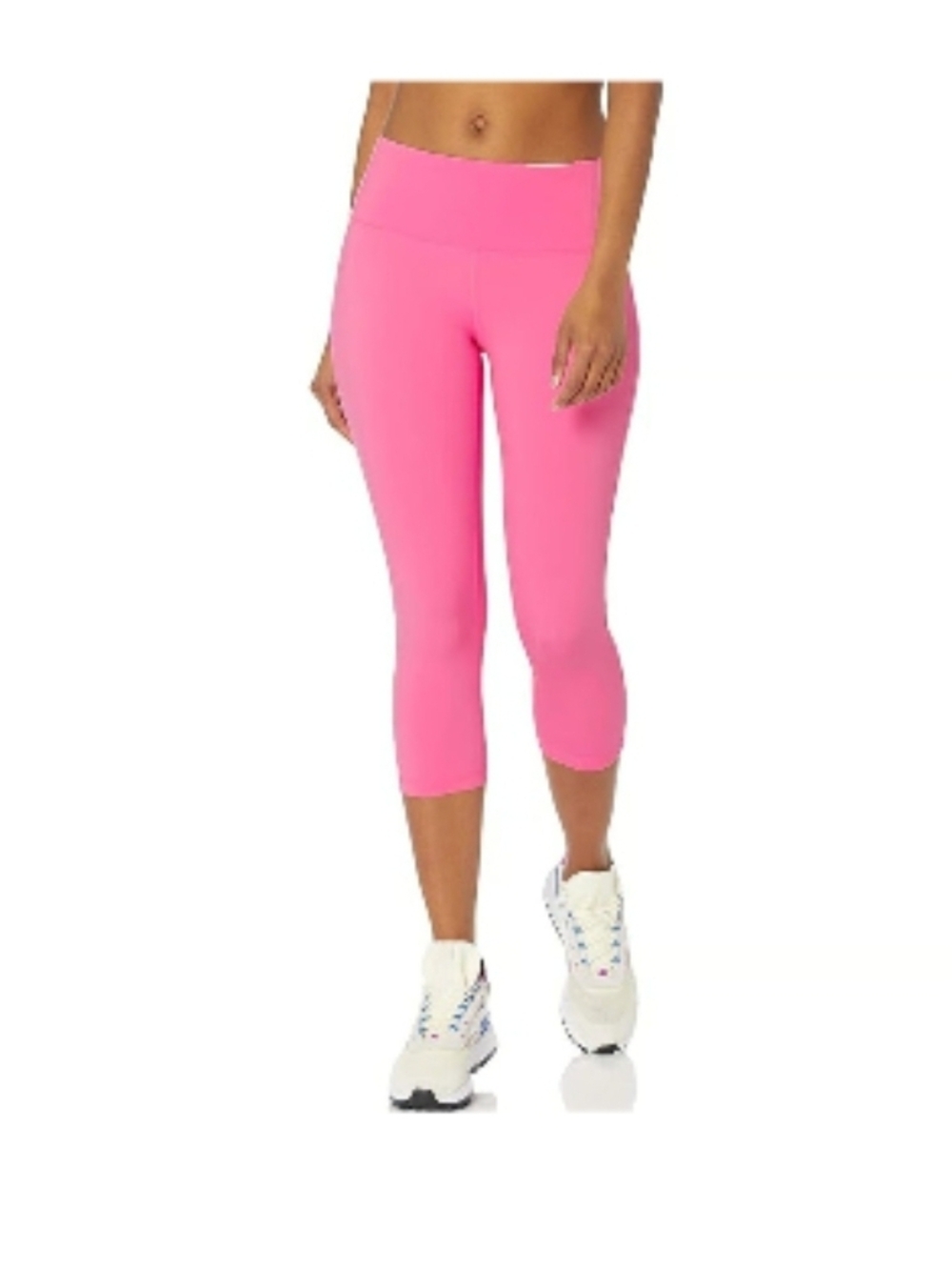 Amazon Essentials High-Waist Pink Capri Leggings